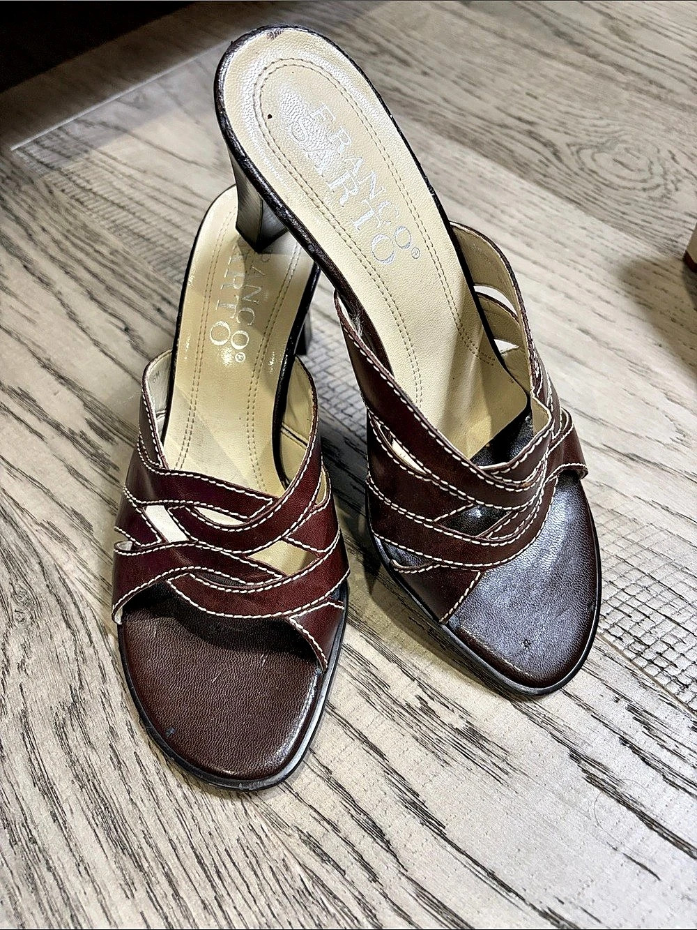 Franco Sarto Brown Heels